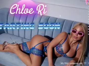chloe_ri —  // Goal: DOMI in PUSSY at 1k, RIDE TORSO at GOAL // type /menu to play with me! #bigboobs #heels #stockings #lovense #feet