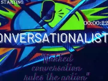 conversationalistx — Goal: remove 1 shirt #dance  #party #gaming #daddy #gniger - Next Goal: exotic dance standing